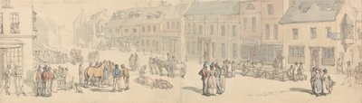 Newport High Street, Isle of Wight door Thomas Rowlandson